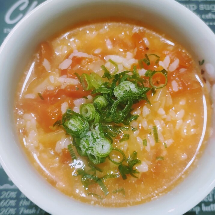 ホールトマト缶で!チーズ雑炊